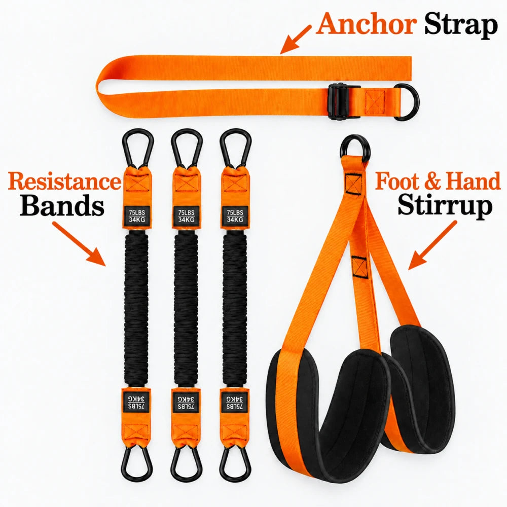 Adjustable Pull-Up Assist Resistance Bands Set