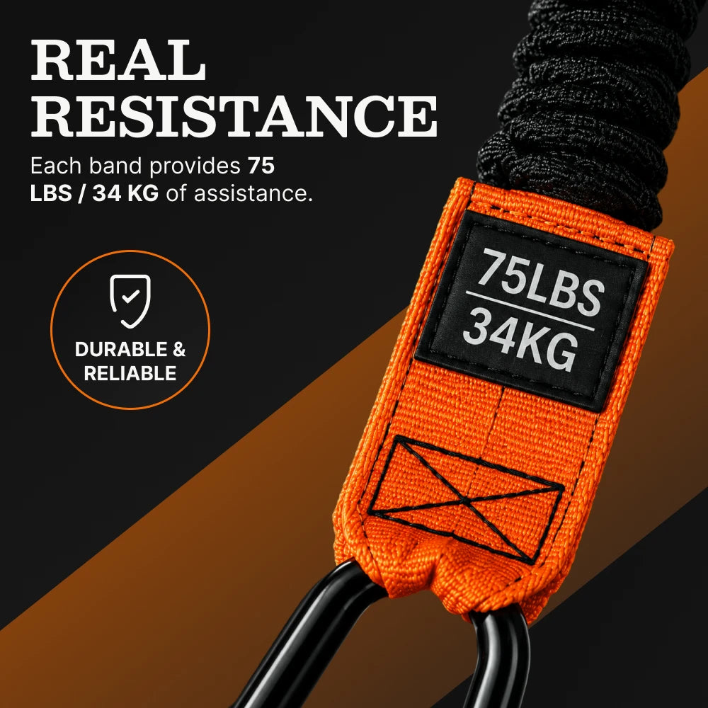 Adjustable Pull-Up Assist Resistance Bands Set