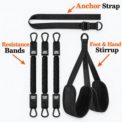 Adjustable Pull-Up Assist Resistance Bands Set