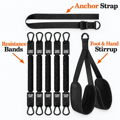 Adjustable Pull-Up Assist Resistance Bands Set